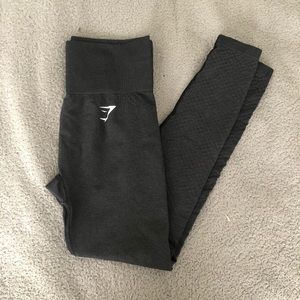 Gymshark Black Vital Seamless Leggings - Small